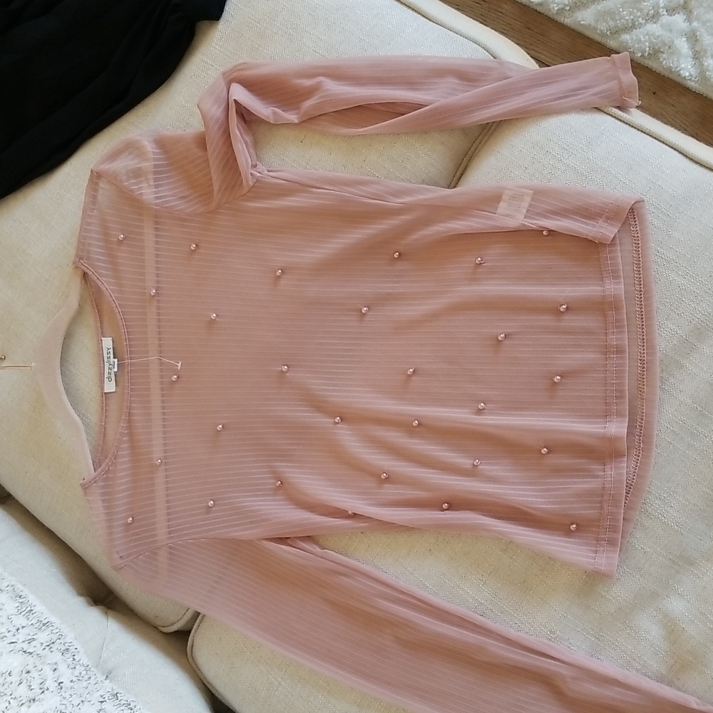 NWOT Dizzylizzy embellished layering top